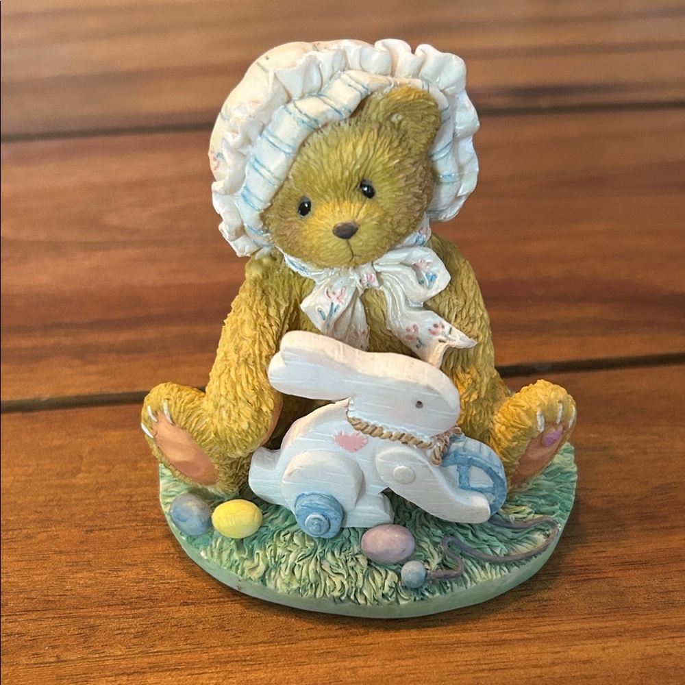 Cherished Teddies Melissa Figurine with Green and White Accents